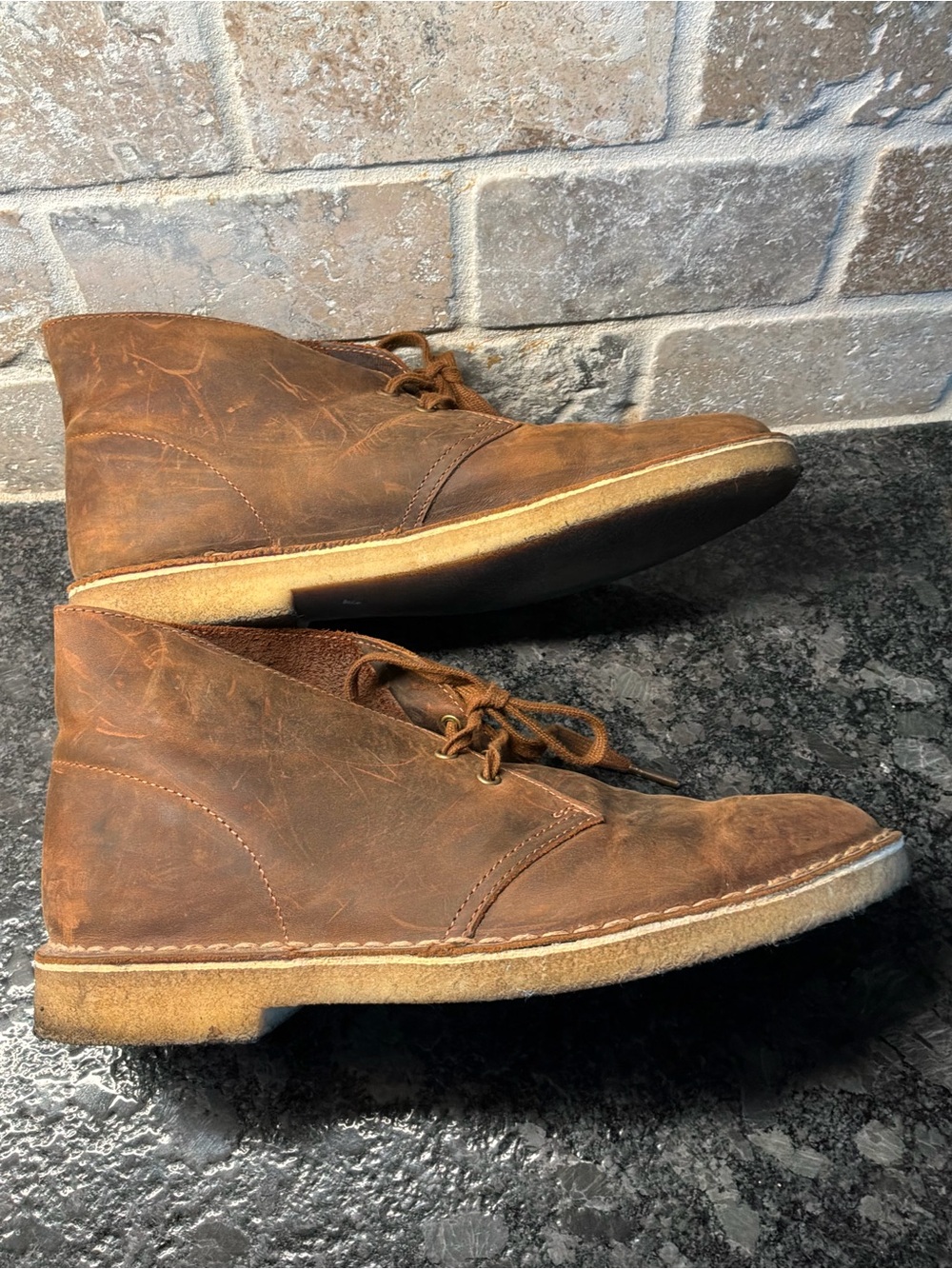 Clark’s Bushacre 2 men’s boot beeswax leather size 9.5-brown - Picture 3 of 8